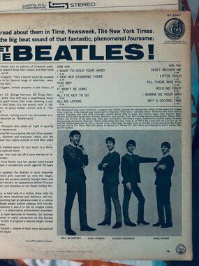 Meet the Beatles LP Vinyl Record ST 2047